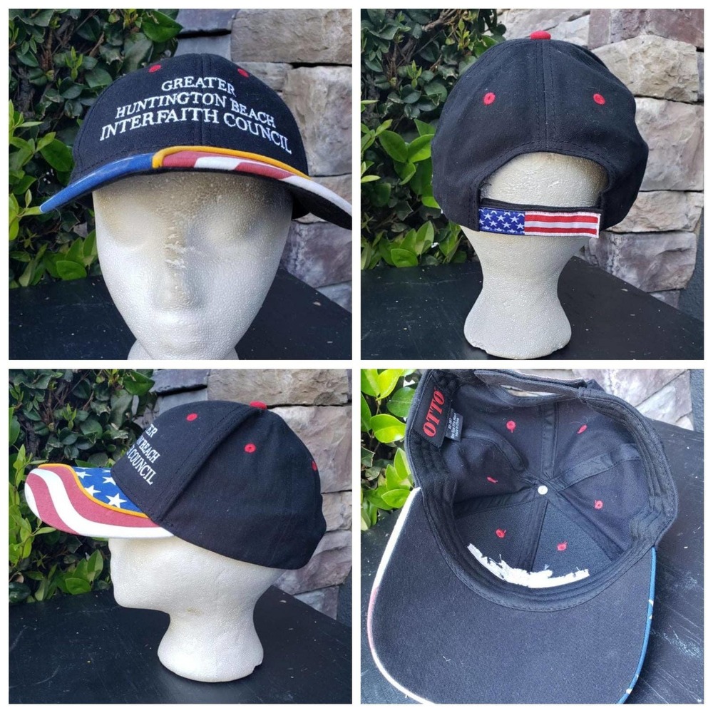 Greater Huntington Beach Interfaith Council American Flag Bill Hat